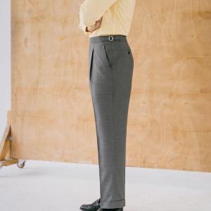Premium Charcoal Grey Gurkha Pants — High-Waist Modern Slim Fit Tailored Trousers