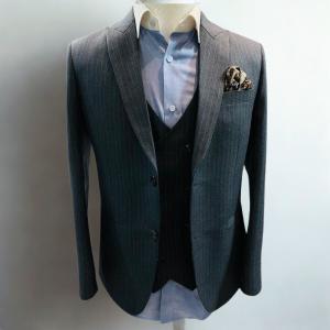 Men’s Classic Charcoal Grey Three-Piece Suit