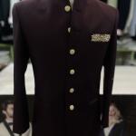 Luxury Maroon Zadrozi Work Prince Coat