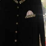 Luxury Black Zardozi Work Sherwani