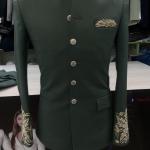 Green Prince Coat with Zardozi Work with Pant