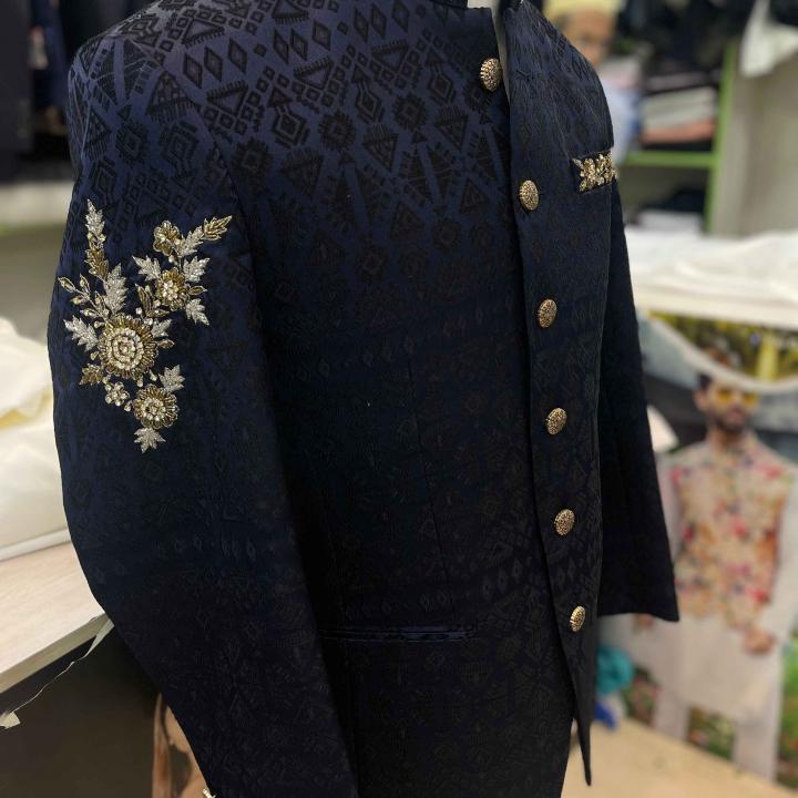 Black Nehru Suit