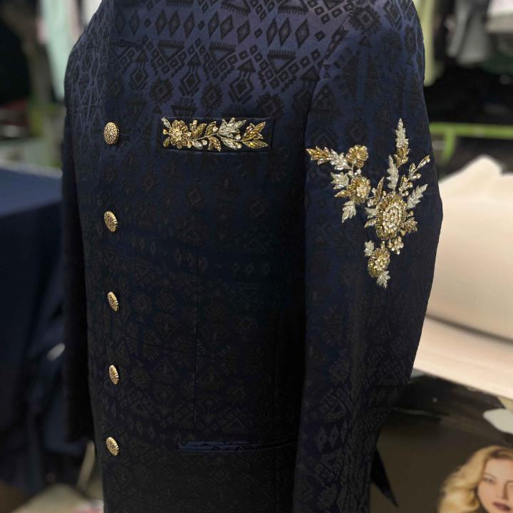 Black Nehru Suit